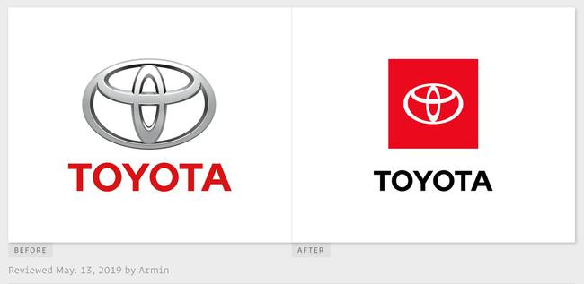 丰田logo变化