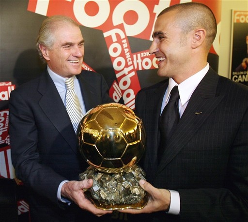 卡纳瓦罗在2006年拿到金球奖