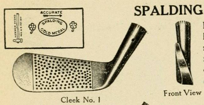 高尔夫收藏与历史之49 胡桃木铁杆的杆面条纹