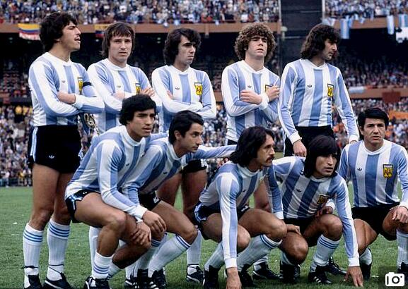 1978世界杯阿根廷阵容，前排居中为卢克