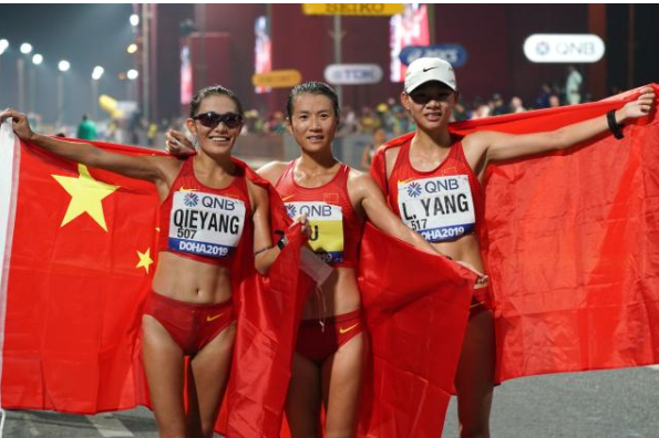 多哈世锦赛中国包揽女子20公里竞走前3