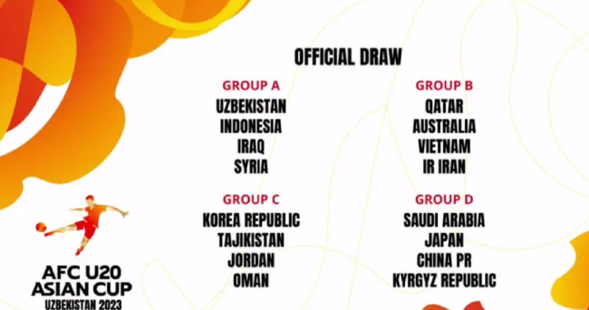 U20亚洲杯分组 2023年U20亚洲杯分组