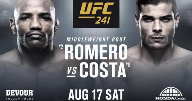 上帝战士罗梅罗vs保罗-科斯塔力量对决ufc241上演_武术散打_新浪竞技