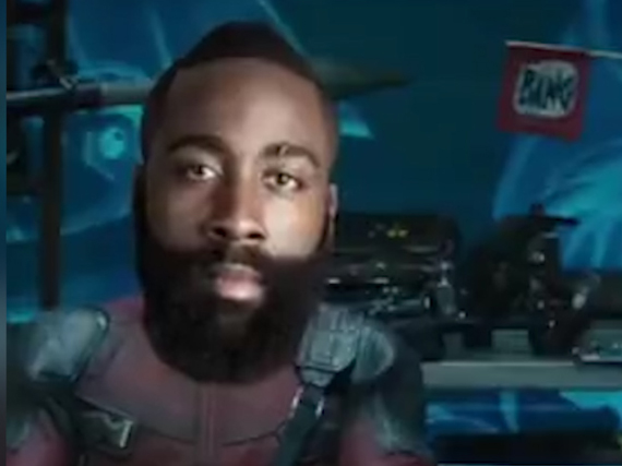 美媒恶搞哈登化身死侍