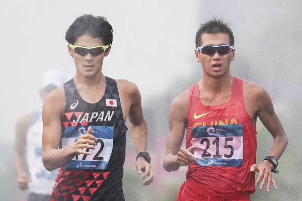 图说：2018雅加达亚运会男子50公里竞走决赛 图IC