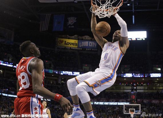 威少拿下本赛季第二个三双