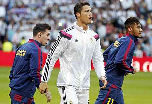 马卡报球迷投票：梅西第一，内马尔超C罗