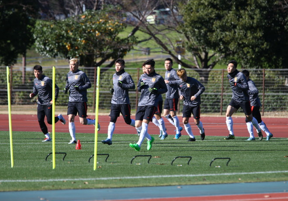 恒大进行外场训练