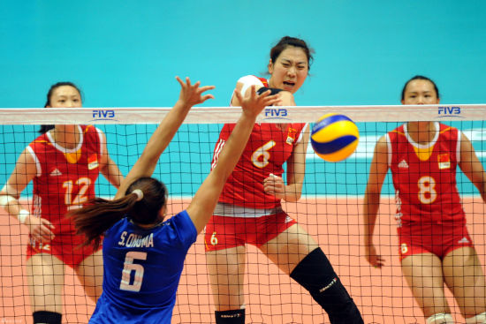 杨珺菁扣球 资料图