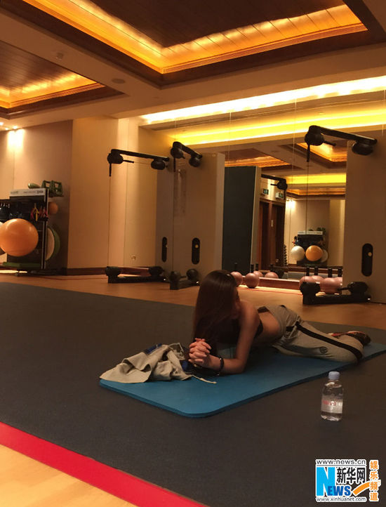 孙敬媛健身照曝光性感迷人腰窝极致撩人图