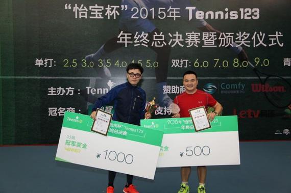 王铮亮获得3.5级别冠军