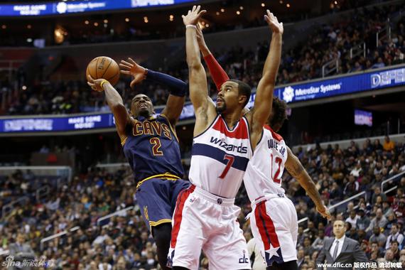 骑士半场领先奇才