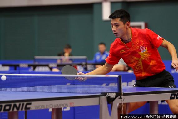 张继科在比赛中