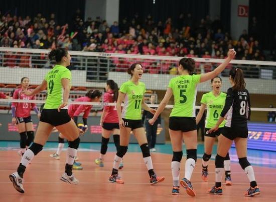 江苏女排上一场3-0完胜天津女排