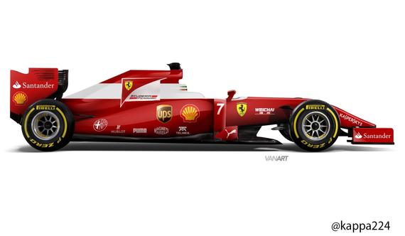《F1 Analisi Tecnica》爆料的2016法拉利F1新车涂装