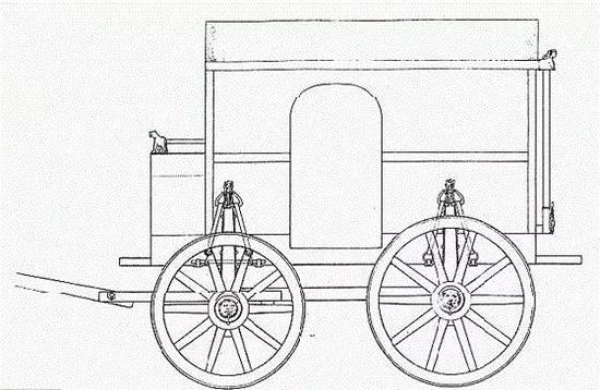 最早的马车简图