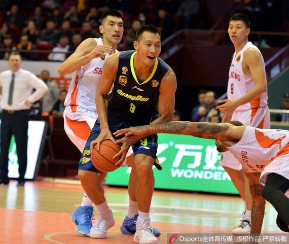 广东队将在季后赛首轮对阵山东