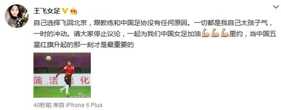 王飞再发微博