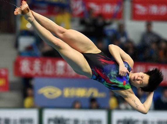 在巴西里约热内卢进行的2016年跳水世界杯结束了女子三米板争夺,中国