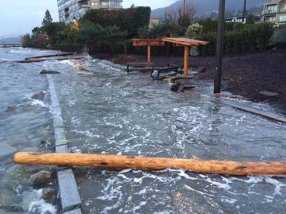 温哥华遭遇暴雨侵袭