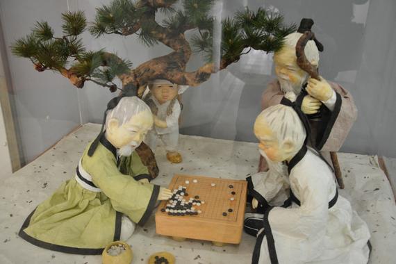 韩国棋院里的小摆设