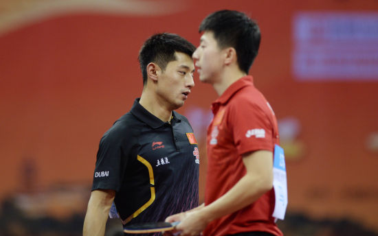 张继科马龙望会师决赛