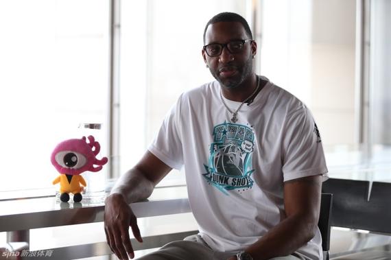 麦蒂接受新浪体育专访