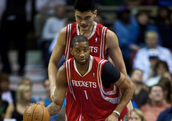 姚明与麦蒂做了5年队友