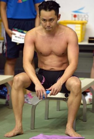 赛后略显失落的北岛康介