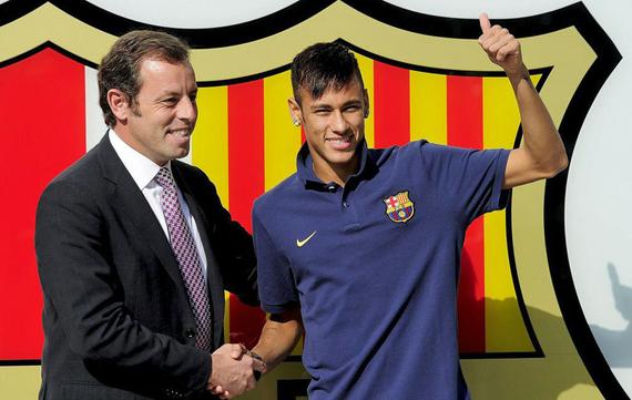 内马尔在巴萨的收入曝光
