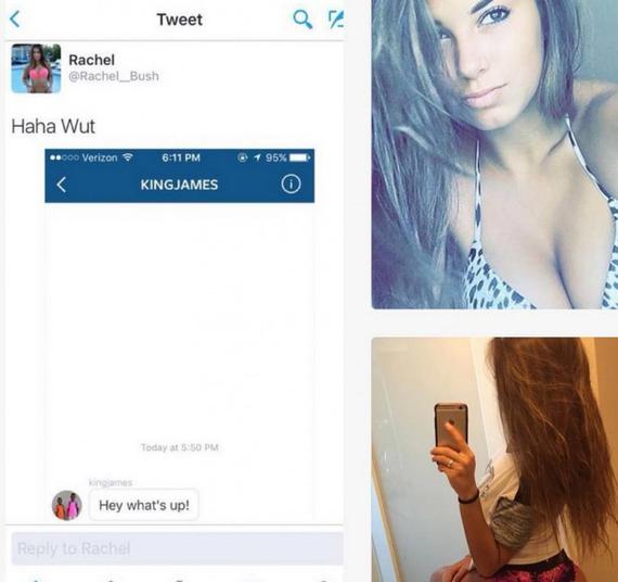 詹姆斯的IG私信截图