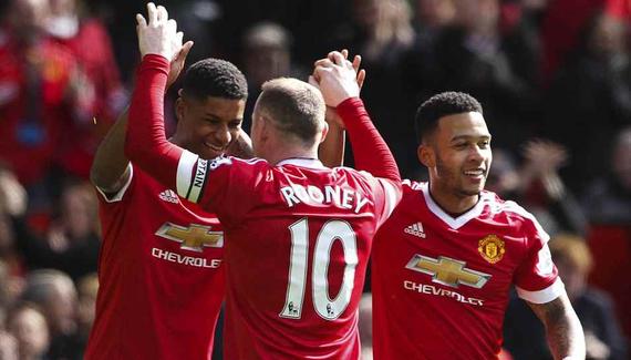 曼联取胜送维拉降级