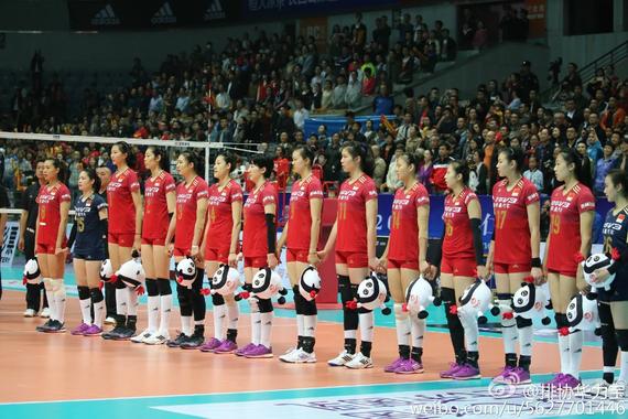 中日精英赛北仑站14人 (图片来源：排协华力宝)