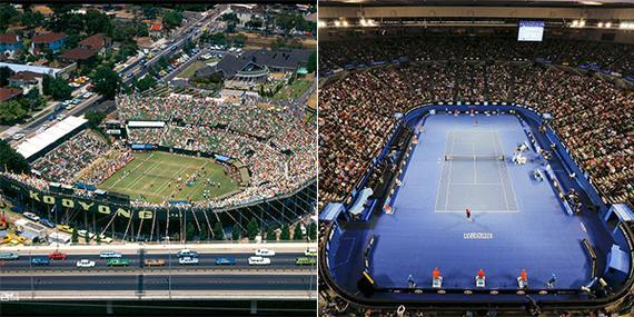 澳网从草场变为硬地