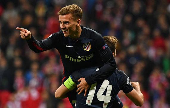 格列兹曼打进决定性的客场球