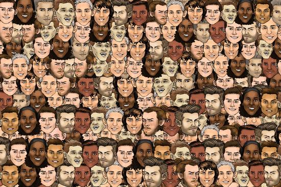 考眼力游戏:巨星脸中找鲁尼 答案有点坑