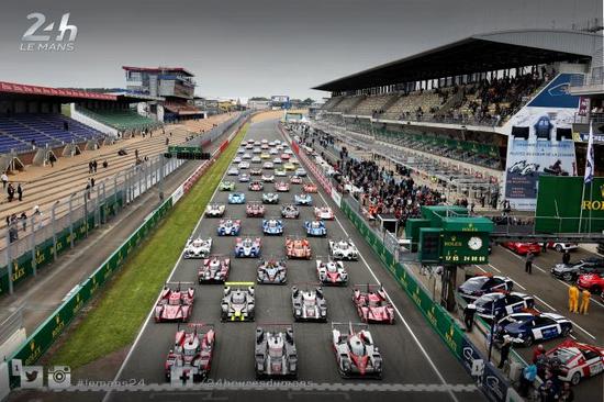 2016勒芒24小时耐力赛于6月4-5日进行官方试车，参赛车辆合影。