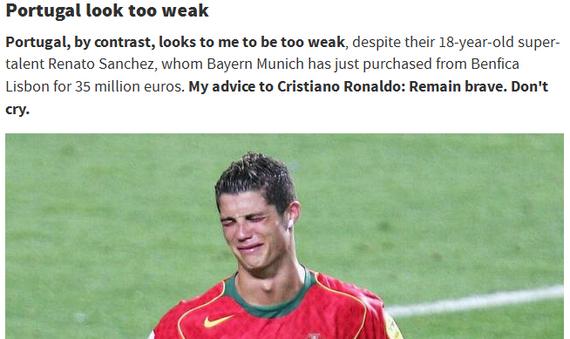 马特乌斯：C罗别哭