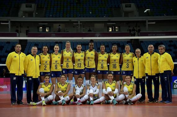 巴西女排16人强阵出征澳门