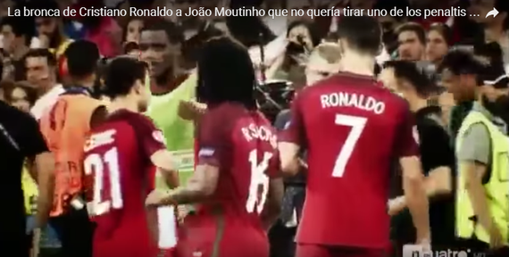 C罗劝穆蒂尼奥去罚点球