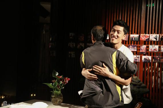 刘翔孙海平拥抱