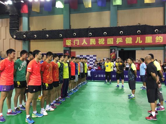 国乒队内热身赛