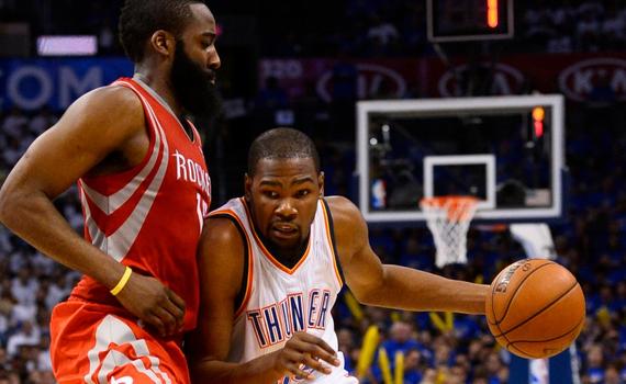 哈登在讽刺KD加盟勇士？