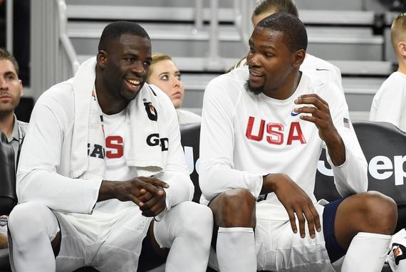 格林和杜兰特在国家队