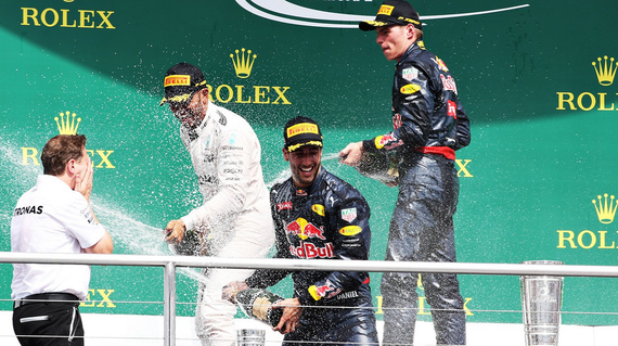 F1德国站颁奖仪式