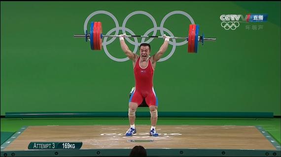 gif-朝鲜运动员169kg挺举成功 总成绩逼平龙清泉_视频_新浪竞技风暴_新浪网