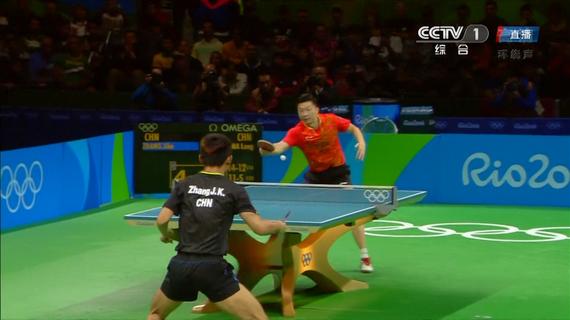 马龙11-4拿下第三局