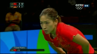 刘诗雯拿下第一局