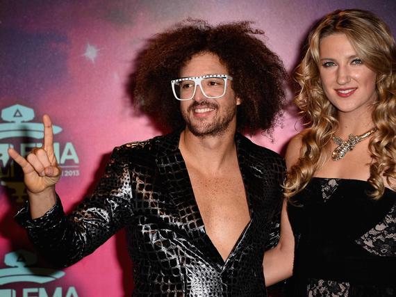 阿扎伦卡和前男友Redfoo