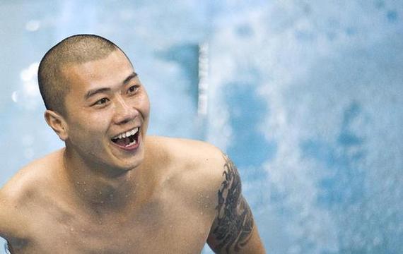 潘世云在比赛后露出笑容